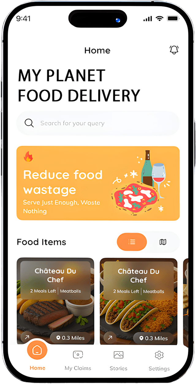 Delivery partner app mockup